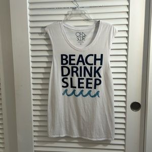NWT Chaser "Beach Drink Sleep" Tank - Medium